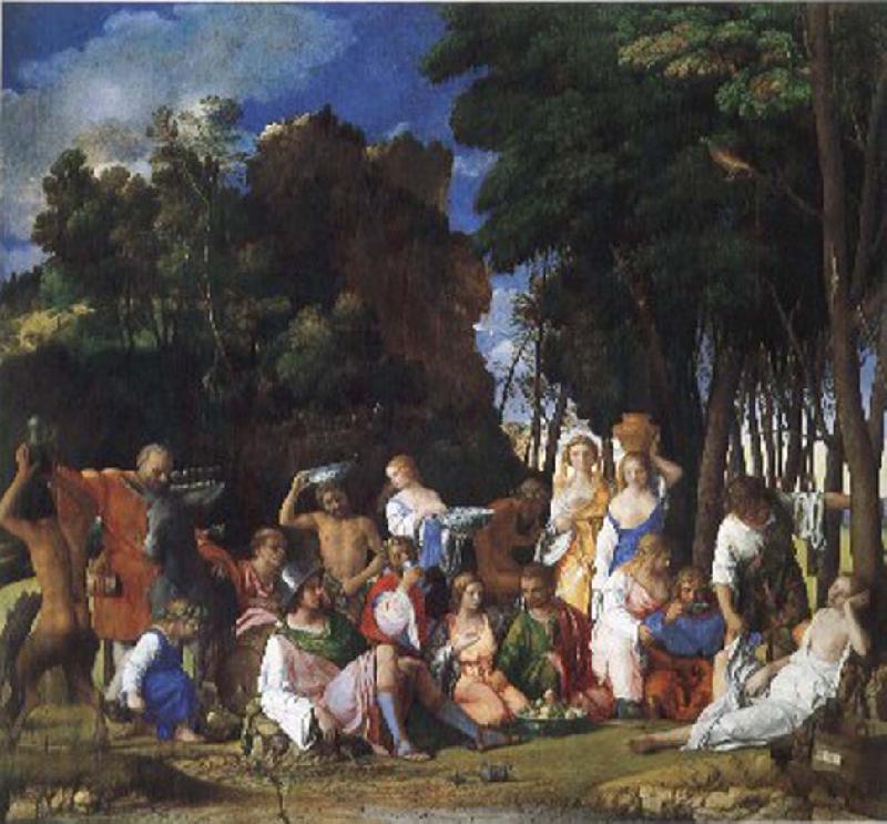 Gentile Bellini Feast of the Gods oil painting picture